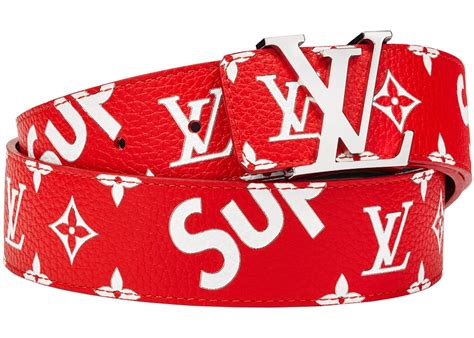 supreme louis vuitton belt price retail|louis vuitton supreme belt real.